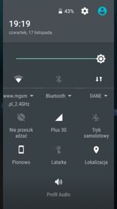Powiadomienia, skróty, zasobnik, audio, menu aktualizacji Powiadomienia, skróty, zasobnik, audio, menu aktualizacji