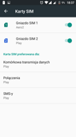Dialer | Ustawienia dual-SIM | Połączenia głosowe