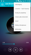 Poprawa dźwięku | Odtwarzacz muzyki