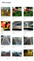 Aplikacje Galeria i Pliki wideo
