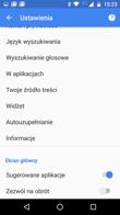 Ekran blokady, pulpit i jego opcje