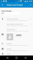 Aplikacja telefonu i SMS