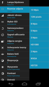Menu aparatu głównego Menu aparatu głównego