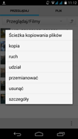 Obsługa gestów | Szybki dostęp | Klawisz SOS | Przykład słabego tłumaczenia w Menadżerze plików Obsługa gestów | Szybki dostęp | Klawisz SOS | Przykład słabego tłumaczenia w Menadżerze plików