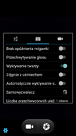 Menu aparatu