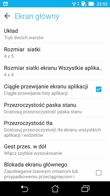 Mnogość opcji personalizacji interfejsu w nakładce ZenUI