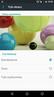 Ustawienia parametrów obrazu | Personalizacja interfejsu | Menu aplikacji