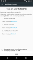 Mobile anti-theft i Data Protection
