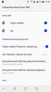Usatwienia dual-SIM | Dialer | Połączenia głosowe