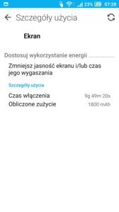 Wynik uzyskany w PC Mark i czas pracy z włączonym ekranem