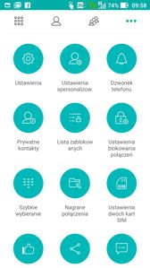 Dialer | Ustawienia połączeń | DualSIM | Połączenia głosowe