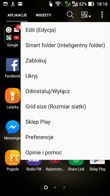 Menu aplikacji