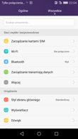 Kolejne pulpity | Ostatnie aplikacje

| Informacje o telefonie | Pasek powiadomień i skrótów | Ustawienia i dostępna pamięć