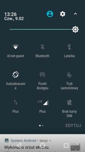 Menu skrótów, multitasking, praca w oknach