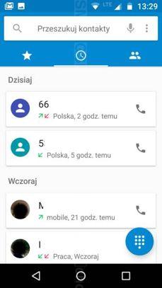 Aplikacja telefonu i zarządzanie kartami SIM