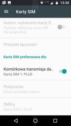 Aplikacja telefonu i zarządzanie kartami SIM