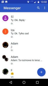 Aplikacja wiadomości i klawiatura systemowa