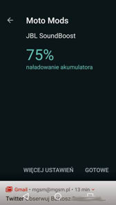 Interfejs Moto Mods JBL i Incipio