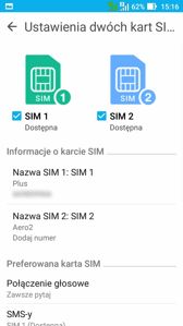 Dual-SIM i ustawienia połączeń | Dialer, kolejne menu ustawień, połączenia głosowe Dual-SIM i ustawienia połączeń | Dialer, kolejne menu ustawień, połączenia głosowe