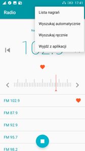 Radio FM i odtwarzanie muzyki