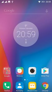 Interfejs Android z menu aplikacji | Interfejs VibeUI |Ekran blokady, edytowalny pasek skrótów i informacje o telefonie