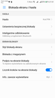 Ustawienia ekranu blokady