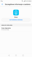 Zarządzanie baterią i optymalizacja w aplikacji Menadżer telefonu.Czas pracy z włączonym ekranem i wynik z PC Mark