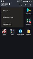 Zasobnik, edycja pulpitów, multitasking, Blinkfeed