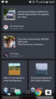 Zasobnik, edycja pulpitów, multitasking, Blinkfeed