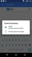 Ustawienia, aplikacja telefonu i wiadomości