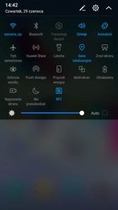 Skróty, powiadomienia, konfiguracja skanera papilarnego, panel skrótów, motywy, rozmowa