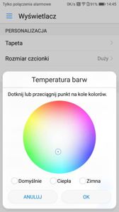 Menu ustawień
