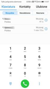Ustawienia DualSIM, dialer, klawiatura tekstowa