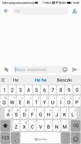 Ustawienia DualSIM, dialer, klawiatura tekstowa