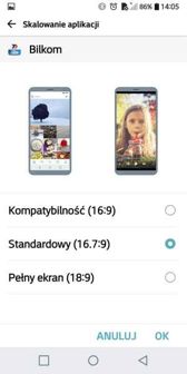 Ustawienia, opcje przycisków, skalowanie, rozpoznawanie twarzy Ustawienia, opcje przycisków, skalowanie, rozpoznawanie twarzy