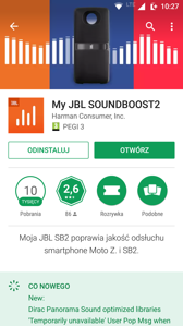 Mod JBL Soundboost 2 z poziomu oprogramowania | Aplikacja My JBL Soundboost 2