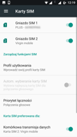 Ustawienia kart SIM | Dialer | Połączenia głosowe