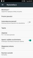 Pamięć, ostatnie aplikacje, sekcja ustawień, menedżer plików, apka myPhone