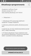 Pamięć, ostatnie aplikacje, sekcja ustawień, menedżer plików, apka myPhone