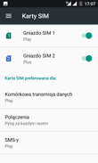 Ustawienia kart SIM | Dialer | Połączenia głosowe Ustawienia kart SIM | Dialer | Połączenia głosowe