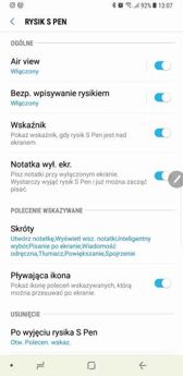 Wykorzystanie rysika S Pen