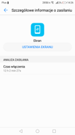 Wyniki z benchmarków | Czas pracy z włączonym ekranem