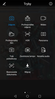 Menu aparatu głównego