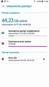 Menu ustawień, obraz, equalizer