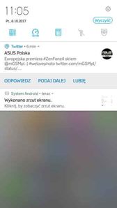 Ekran blokady, powiadomienia, skróty, zasobnik, folder i jego opcje