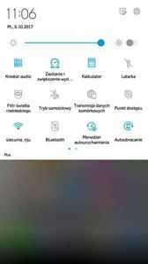 Ekran blokady, powiadomienia, skróty, zasobnik, folder i jego opcje