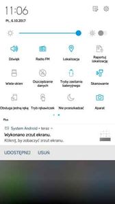 Ekran blokady, powiadomienia, skróty, zasobnik, folder i jego opcje