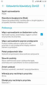 Opcje i interfejs SMS oraz telefonu