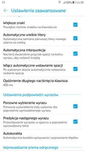 Opcje i interfejs SMS oraz telefonu