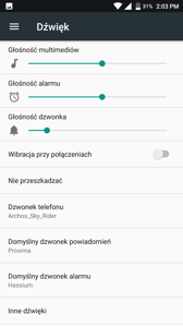 Ustawienia dźwięku | Radio FM z możliwością nagrywania audycji